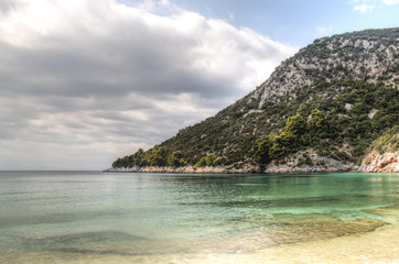 One of the many tropical beaches of Skopelos island in Greece
