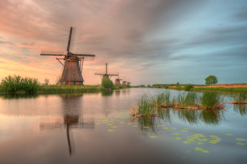Netherlands Kinderdijk Windmills
