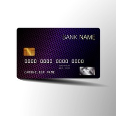  Modern credit card template design. With inspiration from the abstract. Vector illustration.Glossy plastic style.
