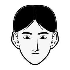 Young man cartoon icon vector illustration graphic design