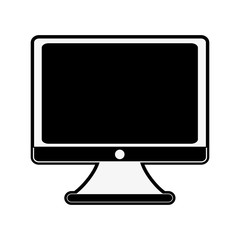 PC screen monitor icon vector illustration graphic design