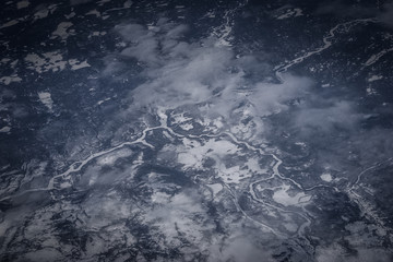 Blick aus dem Flugzeug