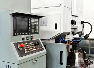 Panel of a cnc machine
