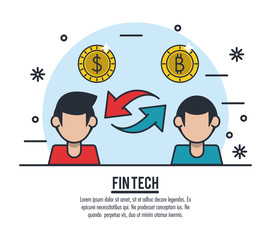 Finance and technology vector illustration graphic design