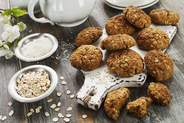 Homemade oatmeal cookies