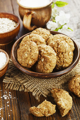 Oatmeal cookies with coconut