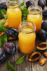 Fresh plum juice