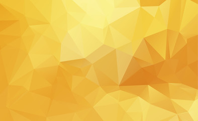 Light Orange vector Low poly crystal background. Polygon design pattern. Low poly illustration, low polygon background.