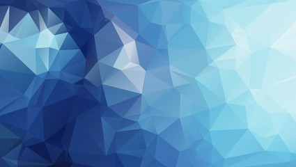 Obraz premium olygonal abstract background consisting of triangles blue color