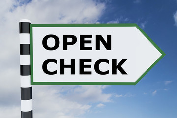 Obraz premium Open Check concept