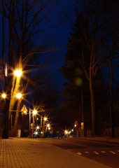 Wieczorna ulica w Orłowie