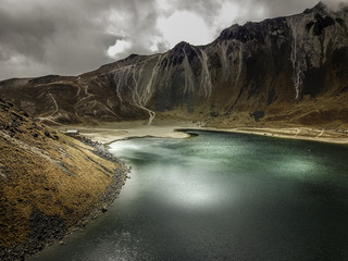 Nevado de Toluca is a large stratovolcano in central Mexico with 4680m elevation located about 80 kilometers west of Mexico City near the city of Toluca