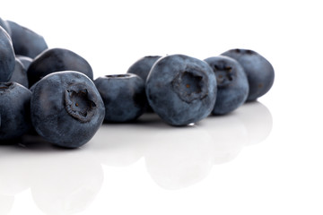 blueberries isolated close up