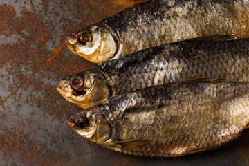 Salty dry river fish