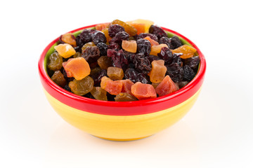 Mix variety of dried fruit
