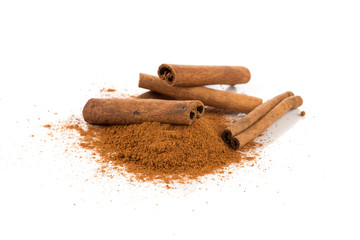 cinnamon powder closeup