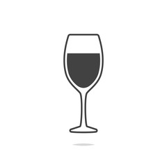 Champagne glass icon vector