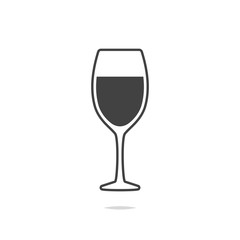 Champagne glass icon vector