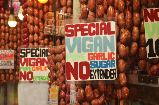 Sausages from Vigan in the Philippines
