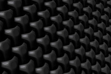 Fototapeta premium Elegant Abstract Black geometric shape 3d Render Modern concept