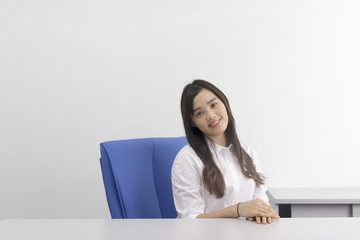 Portrait of a beautiful asian office lady