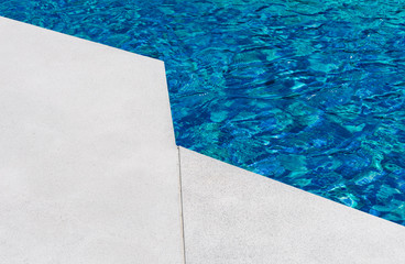 Fototapeta na wymiar Pool and water abstract design