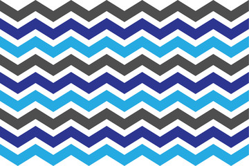 Geometric Zigzag Blue