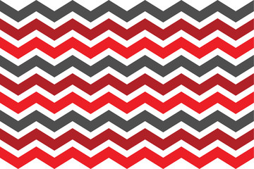 Geometric Zigzag Red