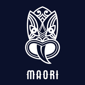 Naklejki Maori mask logo