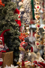 Christmas decoration at the market 