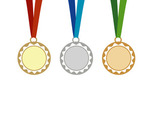 3 simple medal icons