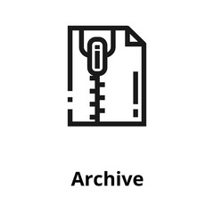 Archive  line icon