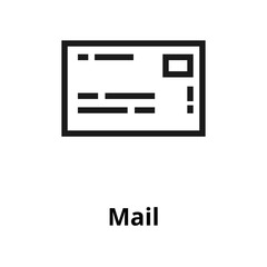 Mail line icon