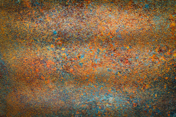 Rusty metal texture or rusty metal background for interior design business. exterior decoration and industrial construction idea concept. Rusty metal is caused by moisture in the air.