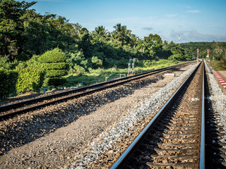 Obraz premium railway with nature view