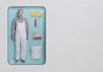 Lifelike painter doll © stokkete