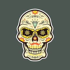 Dia de Muertos - Day of the Dead Skull Vector