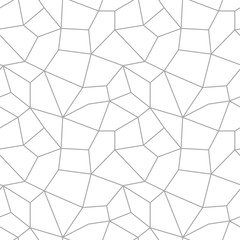 Polygonal seamless background. Geometric line gray pattern for wallpapers and textile - 184251721