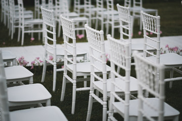 Wedding decoration with flowers