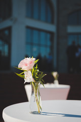 Wedding decoration with flowers
