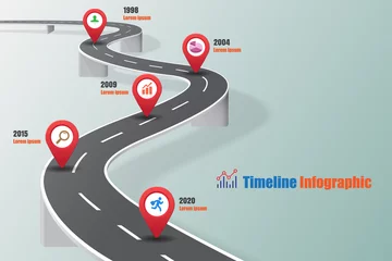 Foto op Plexiglas Business road map timeline infographic expressway concepts designed for abstract background template milestone diagram process technology digital marketing data presentation chart Vector illustration © SceneNature