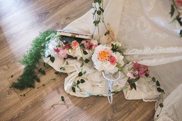 Wedding decoration with flowers