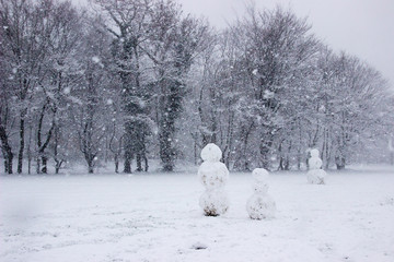 Schneemann-Familie