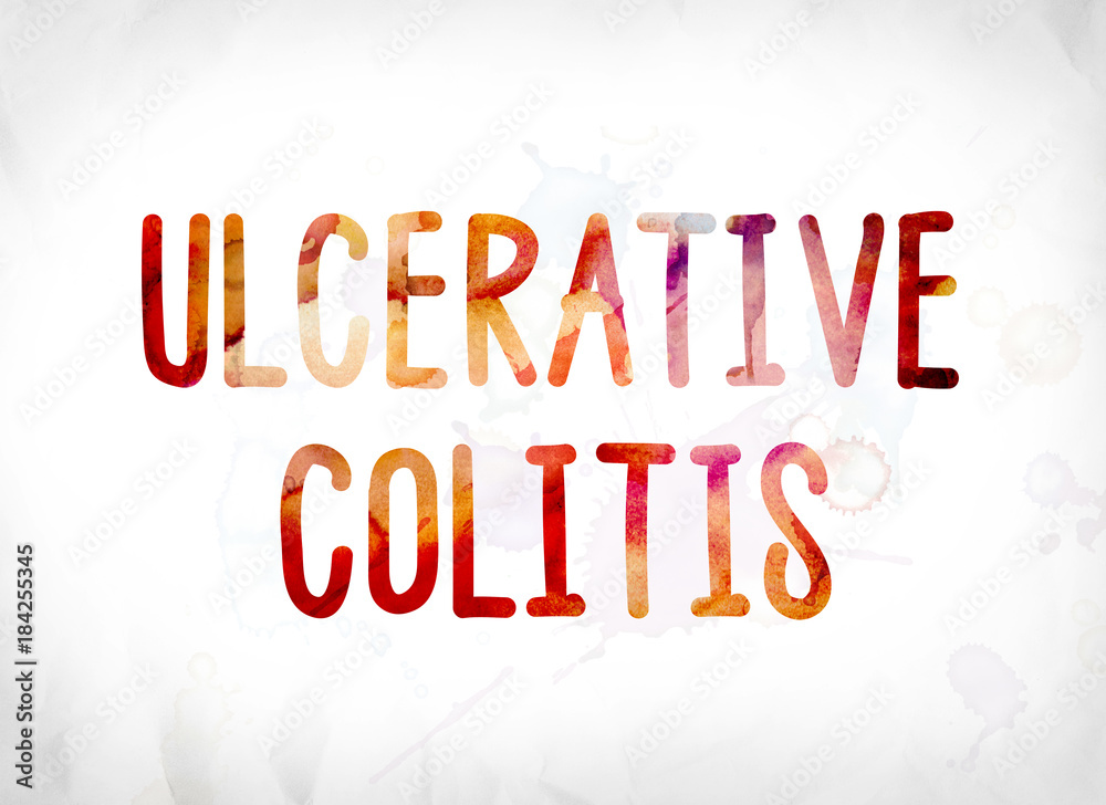 Canvas Prints Ulcerative Colitis Concept Painted Watercolor Word Art