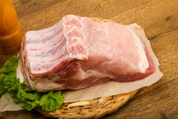 Raw pork meat
