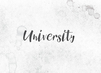 University Concept Painted Ink Word and Theme