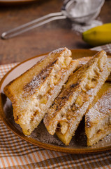 Peanut butter banana sandwich