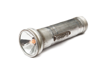 electric torch isolated on white background