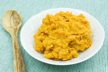 purée de patates douces
