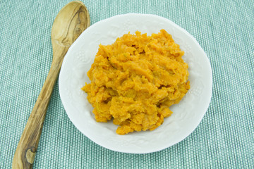 purée de patates douces